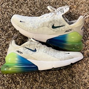 Nike Air Max 270 - Size 11.5 - White, Green, Blue